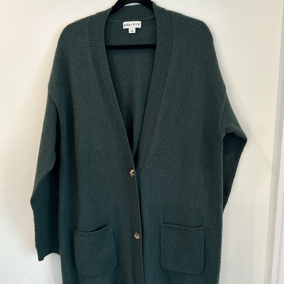 Ava and Viv Duster Cardigan - Picture 2 of 4